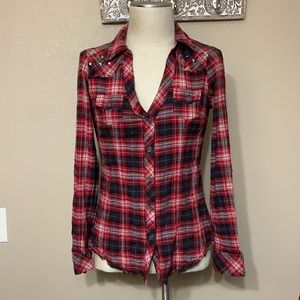 Daytrip Red Plaid Shirt